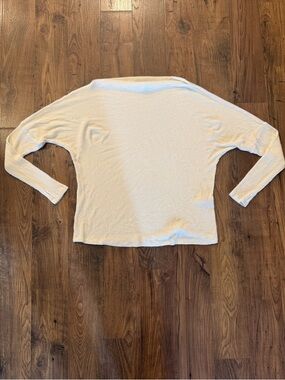 Elan Women's Lightweight Ribbed Long-Sleeve Top - Cream